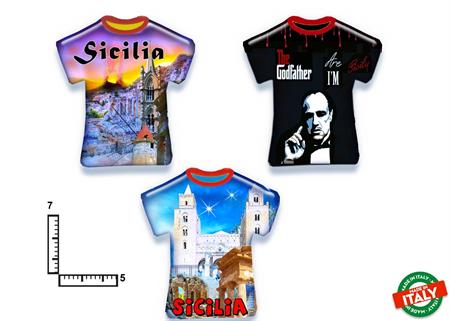 MAGNETE T-SHIRT RESINATO SICILIA