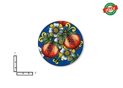 MAGNETE PIATTINO CERAMICA CM7 FRUTTA FIORI