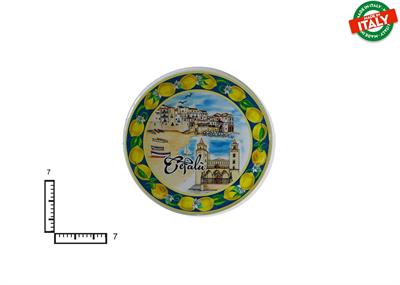 MAGNETE PIATTINO CERAMICA CM7 CEFALU' SICILIA