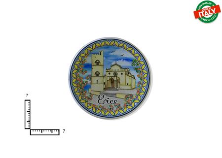 MAGNETE PIATTINO CERAMICA CM7 ERICE SICILIA