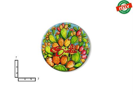 MAGNETE PIATTINO CERAMICA CM7 FRUTTA FIORI