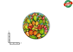 MAGNETE PIATTINO CERAMICA CM7 FRUTTA FIORI