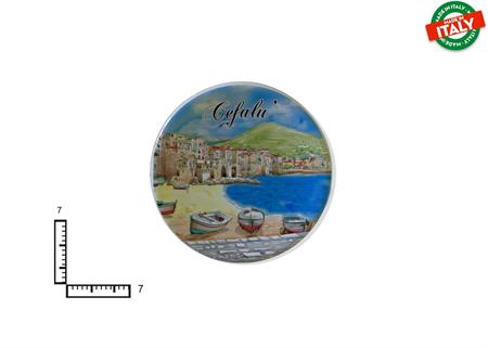 MAGNETE PIATTINO CERAMICA CM7 CEFALU' SICILIA