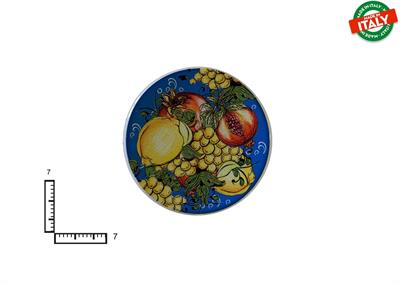 MAGNETE PIATTINO CERAMICA CM7 FRUTTA FIORI