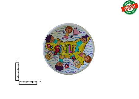 MAGNETE PIATTINO CERAMICA CM7 BIMBI SICILIA