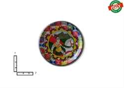 MAGNETE PIATTINO CERAMICA CM7 PUPI PERSONAGGI SICILIA