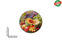 MAGNETE PIATTINO CERAMICA CM7 FRUTTA FIORI