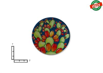 MAGNETE PIATTINO CERAMICA CM7 FRUTTA FIORI