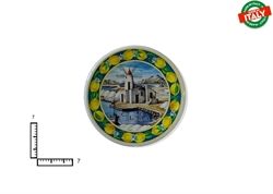 MAGNETE PIATTINO CERAMICA CM7 VEDUTE SICILIA