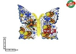FARFALLA GRANDE CERAMICA CM20 TRINACRIA SICILIA