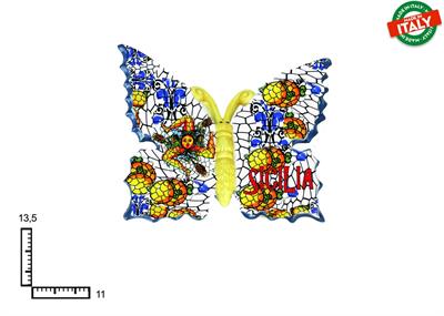 FARFALLA MEDIA CERAMICA CM13.5 TRINACRIA SICILIA