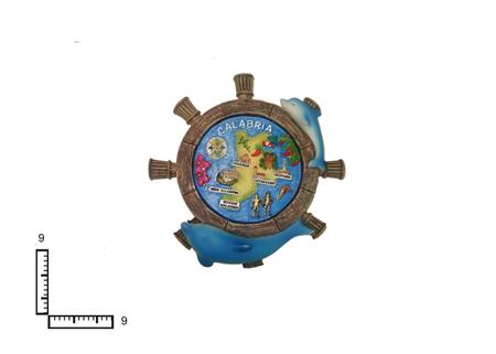 MAGNETE RESINA TIMONE CM9 CARTINA CALABRIA