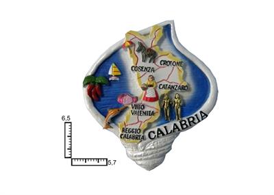 MAGNETE RESINA CONCHIGLIA CM6.5X5.7 CALABRIA