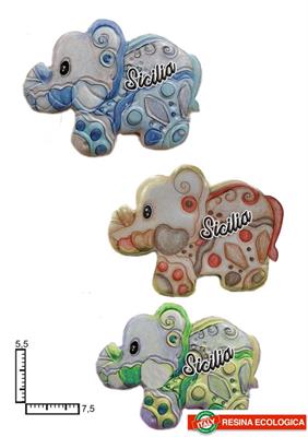 MAGNETE RESINA ELEFANTE SICILIA