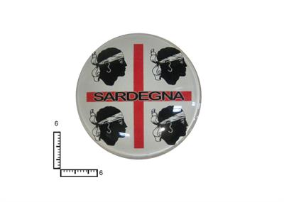 MAGNETE VETRO TONDO CM5.8 SARDEGNA