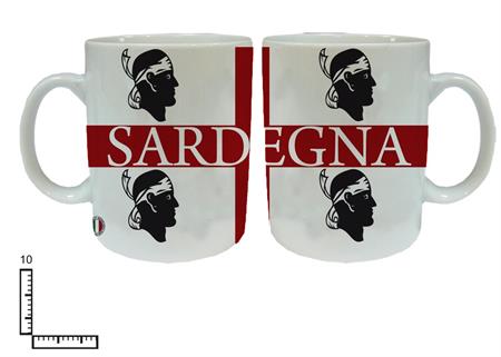 MUG CERAMICA BIANCO SUBLIMAZIONE CM10 4MORI SARDEGNA