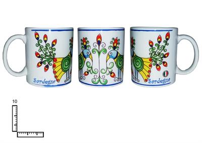 MUG CERAMICA BIANCO SUBLIMAZIONE CM10 PAVONCELLA SARDEGNA