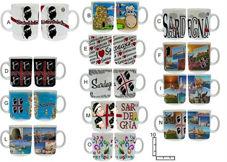 MUG CERAMICA BIANCO SUBLIMAZIONE CM10 SARDEGNA S/13