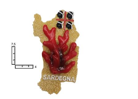 MAGNETE RESINA FUST. CARTINA SARDEGNA SABBIATO