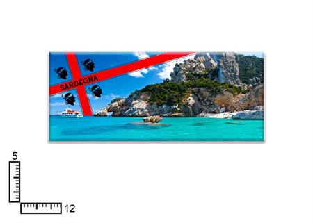 MAGNETE RETTANGOLARE RESINATO CM12X5 SARDEGNA