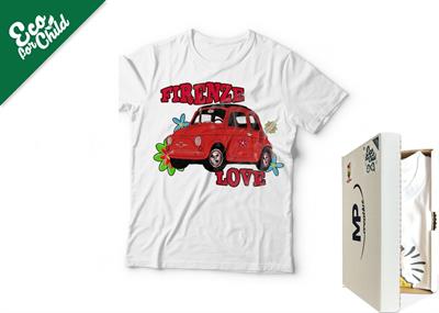 T-SHIRT BABY ECO SOGG.VARI AUTO 506 COL.BIANCO