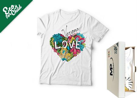 T-SHIRT BABY ECO SOGG.VARI LOVE 510 COL.BIANCO