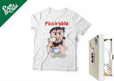 T-SHIRT BABY ECO PICCIRIDDA SICILIA 001SI COL.BIANCO