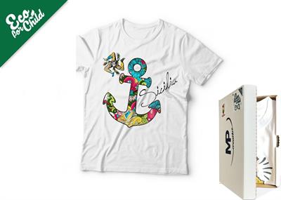 T-SHIRT BABY ECO ANCORA SICILIA 509SI COL.BIANCO