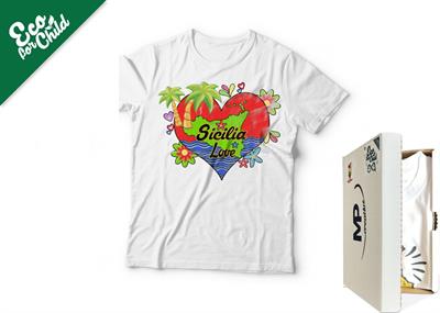 T-SHIRT BABY ECO CUORE SICILIA 512SI COL.BIANCO