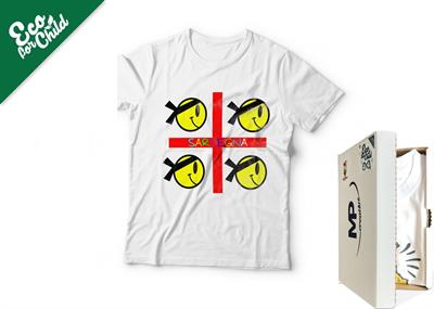 T-SHIRT BABY ECO 4MORI SMILE SARDEGNA 305SA COL.BIANCO