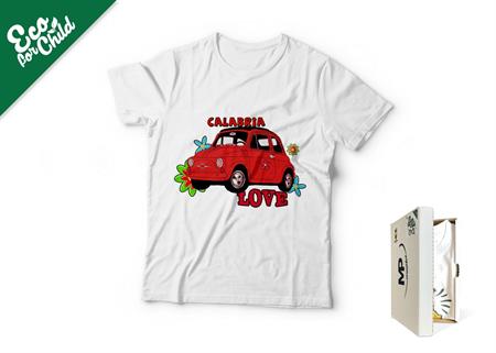 T-SHIRT BABY ECO AUTO CALABRIA 506CA COL.BIANCO