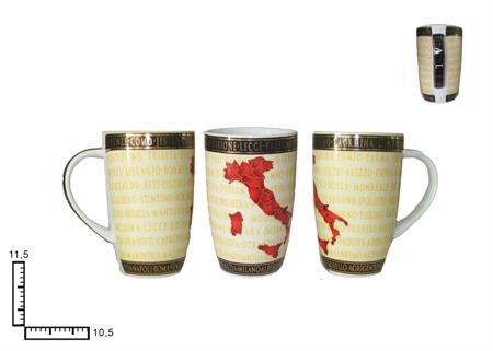 MUG CERAMICA CM10.5X11.5 ITALIA