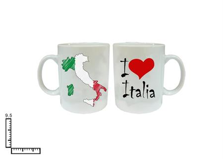 MUG SUBLIMAZIONE BIANCO CM9X8.5 ITALIA