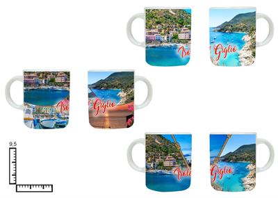 MUG SUBLIMAZIONE BIANCO CM10 ISOLA DEL GIGLIO