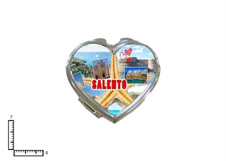 SPECCHIO METALLO CUORE CM6X7 SALENTO