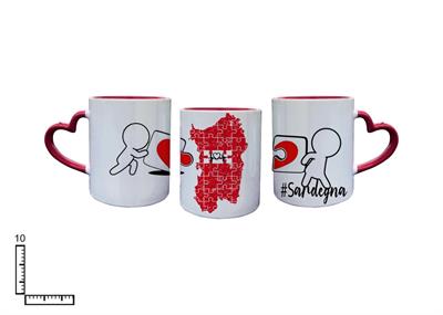 MUG SUBLIMAZIONE BIANCO/ROSSO MAN.CUORE SARDEGNA