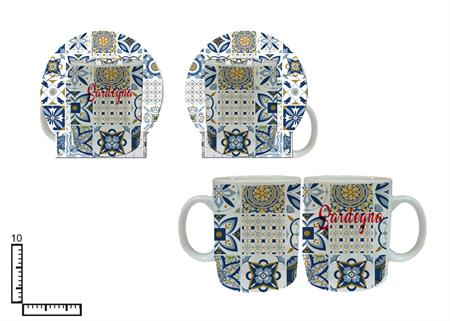 MUG SUBLIMAZIONE BIANCO CM9X8.5 C/BLISTER ROSONE SARDEGNA