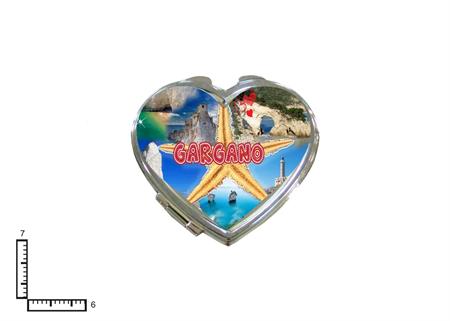 SPECCHIO METALLO CUORE CM6X7 GARGANO