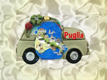 MAGN. AUTO CM 7X4.7 C/STRASS PUGLIA