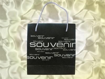 SHOPPER CARTA NERA CM 38X36X17