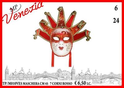 MASCHERA CM 45 7 PUNTE ROSSO