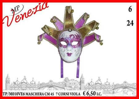 MASCHERA CM 45 7 PUNTE VIOLA