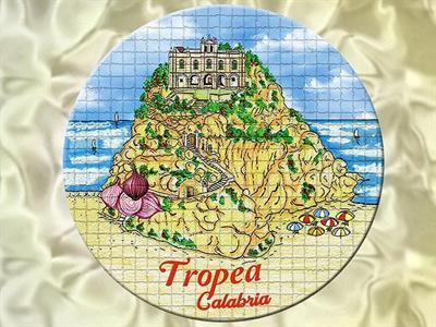 SOTTOPENTOLA TONDO CERAMICA TROPEA