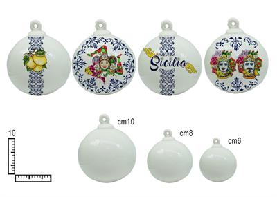 PALLINA CERAMICA DIAM. CM10 PERSONALIZZABILE