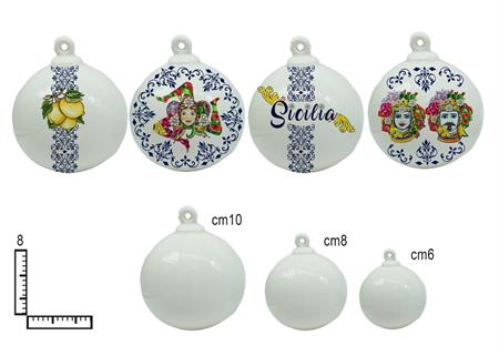 PALLINA CERAMICA DIAM. CM8 PERSONALIZZABILE