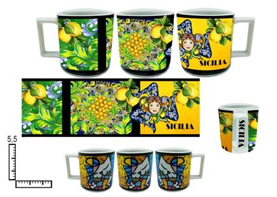 MINI MUG CERAMICA MAN.SQUADR.C/BLISTER SICILIA