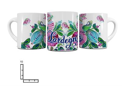 MUG CERAMICA BIANCO SUBLIMAZIONE CM10 SARDEGNA PAVONCELLA 2