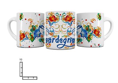 MUG CERAMICA BIANCO SUBLIMAZIONE CM10 SARDEGNA PAVONCELLA 3