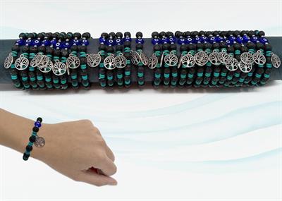 BRACCIALE PIETRE TUBO 60PZ