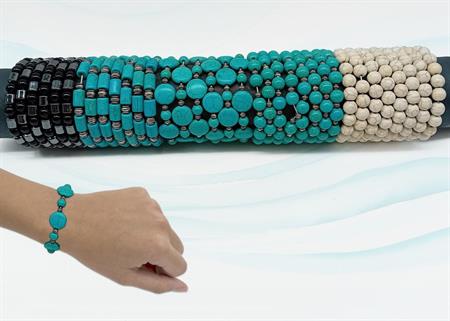 BRACCIALE PIETRA TUBO 60PZ ASSORTITI S/5